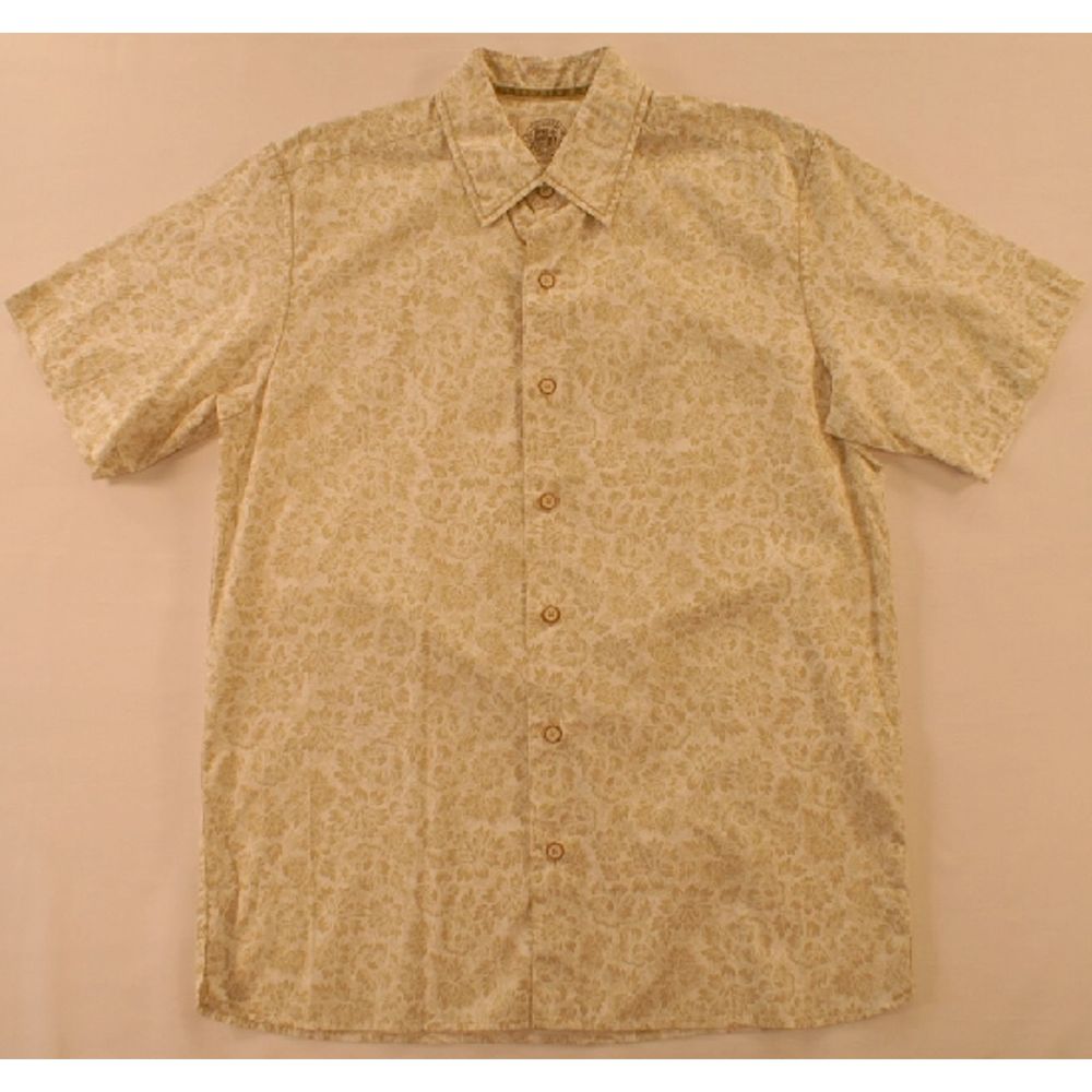 Pusser's SS Camp Shirt Khaki Print NWT $75.00